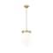 Z-Lite Gideon Pendant, 1-Light, 12.5 In.W x 16 In.H, Modern Gold/Etched Opal 1945P12-MGLD - alternate 3